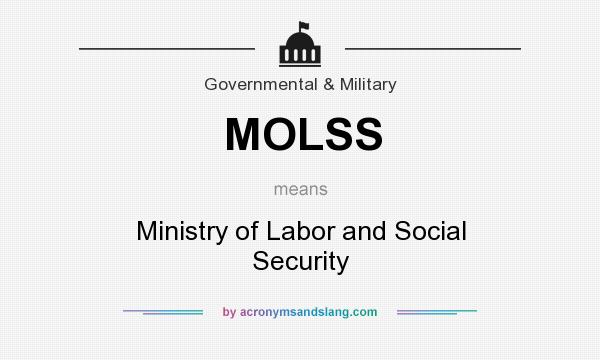 What does MOLSS mean? It stands for Ministry of Labor and Social Security
