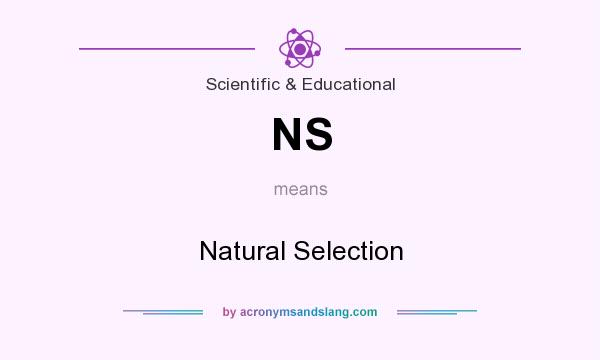 What does NS mean? It stands for Natural Selection