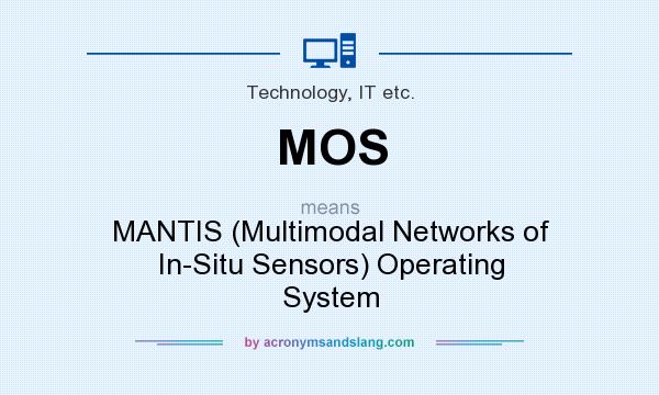 What does MOS mean? It stands for MANTIS (Multimodal Networks of In-Situ Sensors) Operating System