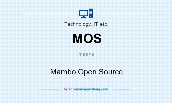 What does MOS mean? It stands for Mambo Open Source