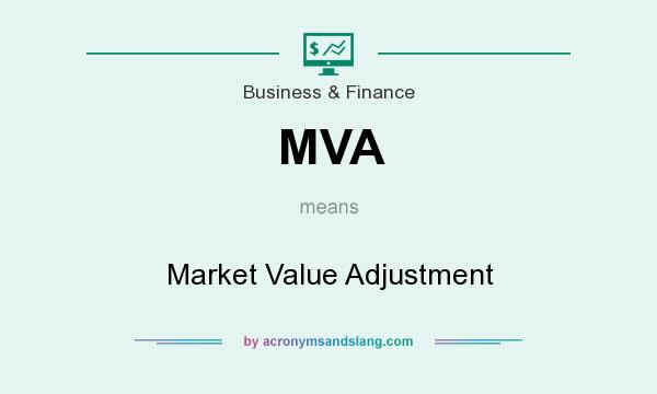 What does MVA mean? It stands for Market Value Adjustment
