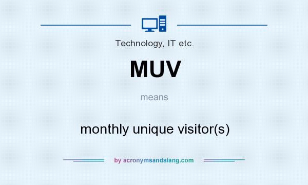 What does MUV mean? It stands for monthly unique visitor(s)