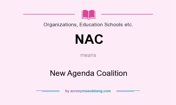 What does NAC mean? It stands for New Agenda Coalition