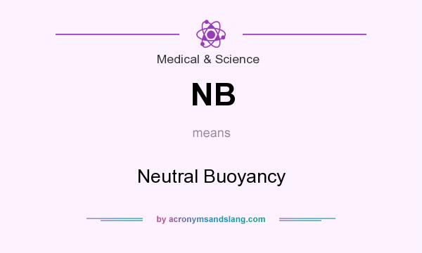 What does NB mean? It stands for Neutral Buoyancy