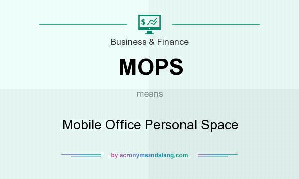 What does MOPS mean? It stands for Mobile Office Personal Space
