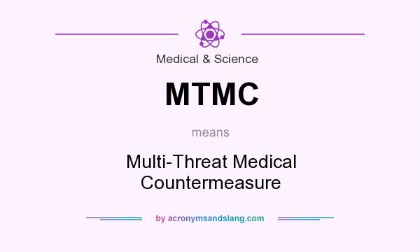 What does MTMC mean? It stands for Multi-Threat Medical Countermeasure