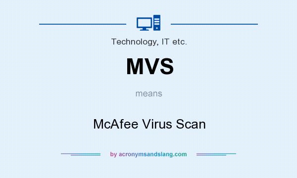 What does MVS mean? It stands for McAfee Virus Scan