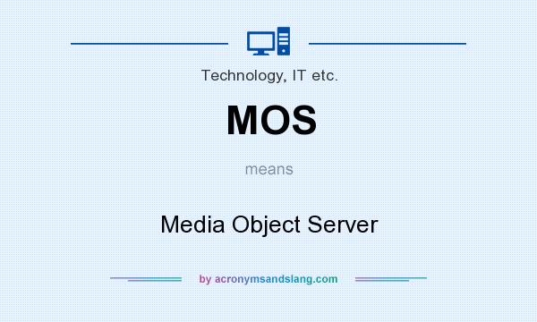 What does MOS mean? It stands for Media Object Server