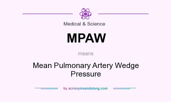 What does MPAW mean? It stands for Mean Pulmonary Artery Wedge Pressure