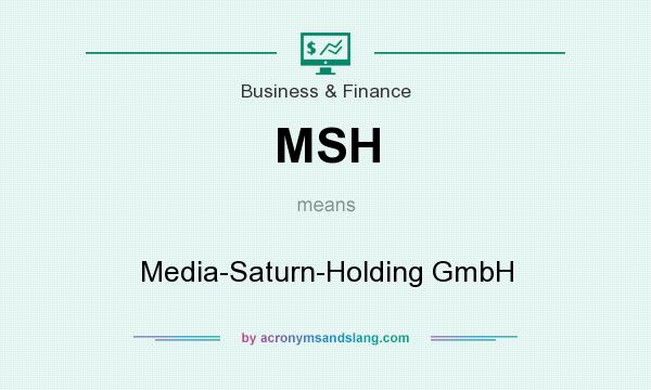 What does MSH mean? It stands for Media-Saturn-Holding GmbH