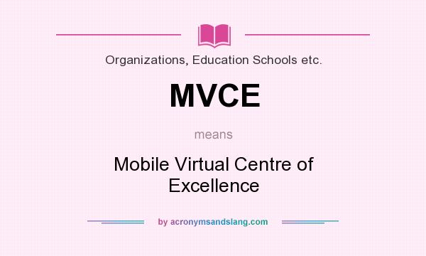 What does MVCE mean? It stands for Mobile Virtual Centre of Excellence