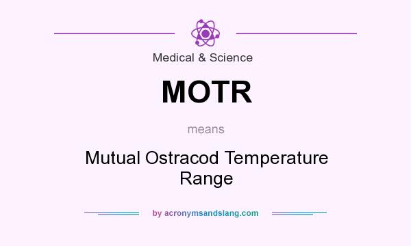 What does MOTR mean? It stands for Mutual Ostracod Temperature Range