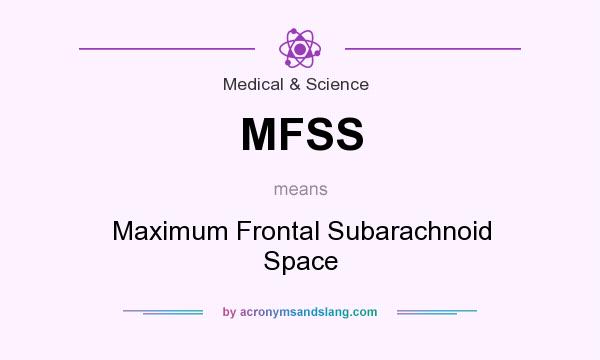 What does MFSS mean? It stands for Maximum Frontal Subarachnoid Space
