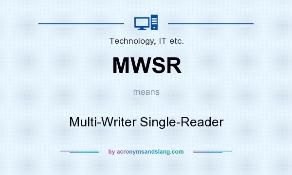What does MWSR mean? It stands for Multi-Writer Single-Reader
