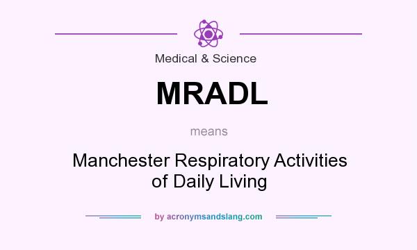 What does MRADL mean? It stands for Manchester Respiratory Activities of Daily Living