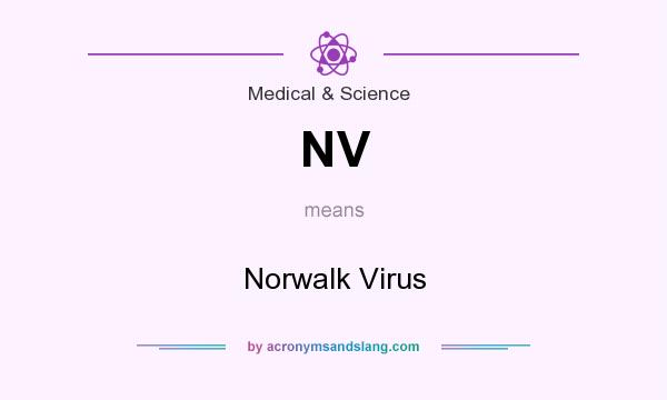 What does NV mean? It stands for Norwalk Virus