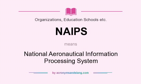 What does NAIPS mean? It stands for National Aeronautical Information Processing System