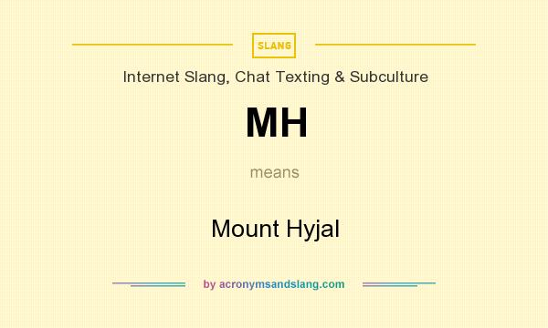 What does MH mean? It stands for Mount Hyjal