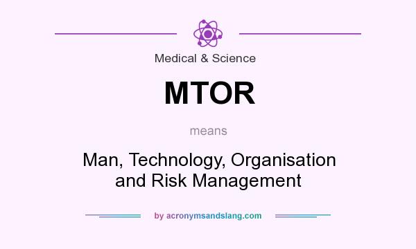What does MTOR mean? It stands for Man, Technology, Organisation and Risk Management