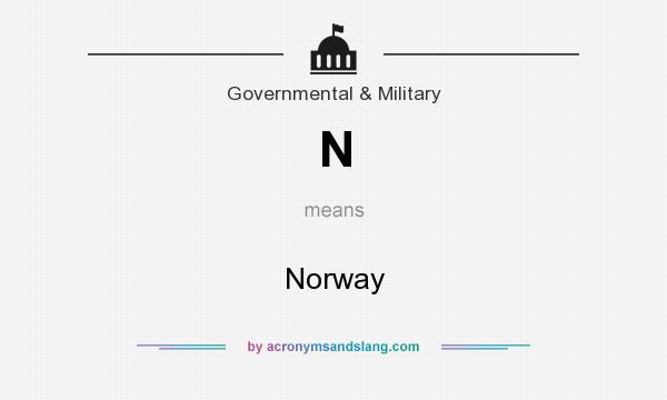 What does N mean? It stands for Norway