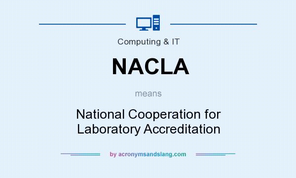 What does NACLA mean? It stands for National Cooperation for Laboratory Accreditation