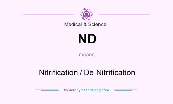 What does ND mean? It stands for Nitrification / De-Nitrification