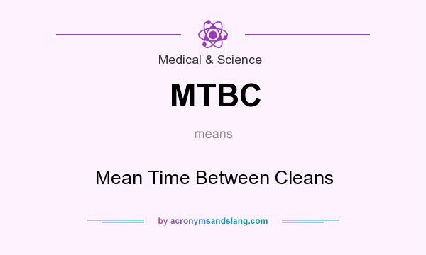 What does MTBC mean? It stands for Mean Time Between Cleans