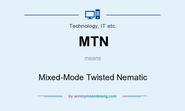 What does MTN mean? It stands for Mixed-Mode Twisted Nematic