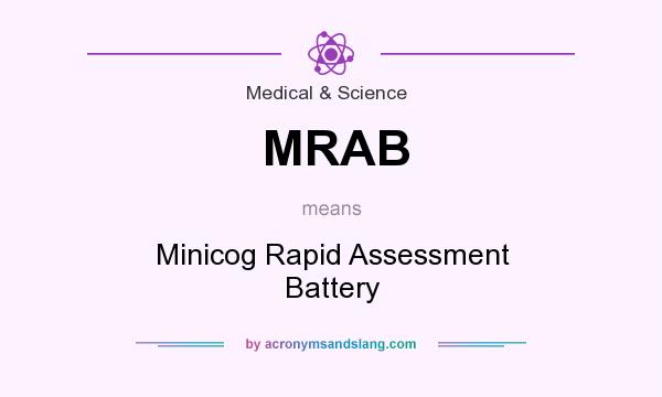 What does MRAB mean? It stands for Minicog Rapid Assessment Battery