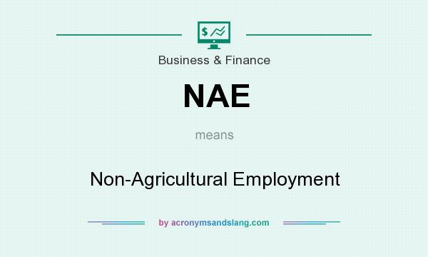What does NAE mean? It stands for Non-Agricultural Employment