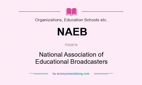 What does NAEB mean? It stands for National Association of Educational Broadcasters