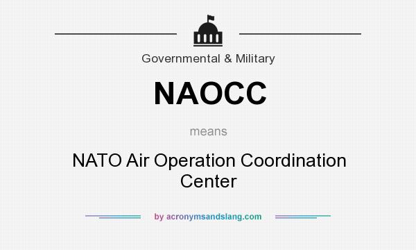 What does NAOCC mean? It stands for NATO Air Operation Coordination Center