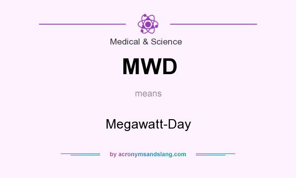 What does MWD mean? It stands for Megawatt-Day