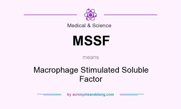 What does MSSF mean? It stands for Macrophage Stimulated Soluble Factor