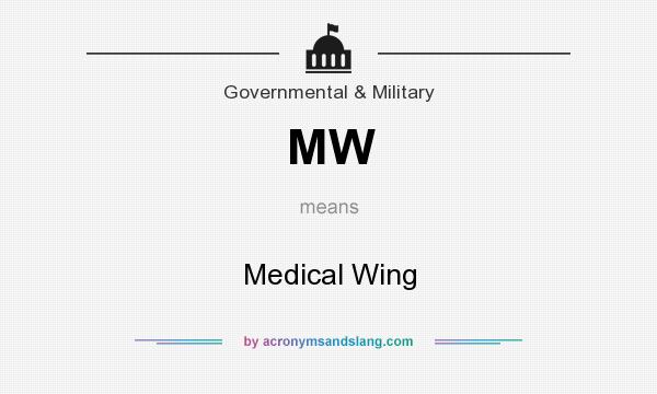 What does MW mean? It stands for Medical Wing