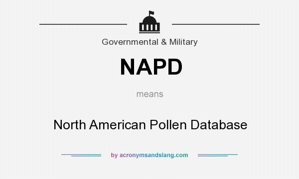 What does NAPD mean? It stands for North American Pollen Database
