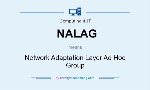 What does NALAG mean? It stands for Network Adaptation Layer Ad Hoc Group