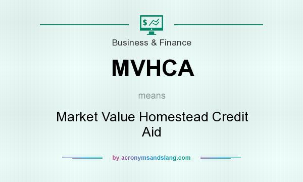 What does MVHCA mean? It stands for Market Value Homestead Credit Aid