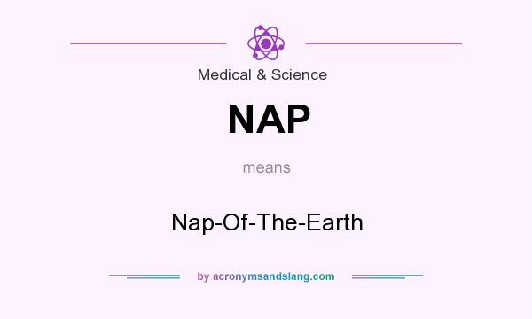 What does NAP mean? It stands for Nap-Of-The-Earth