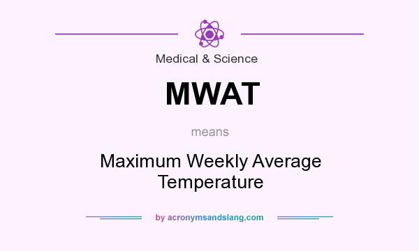What does MWAT mean? It stands for Maximum Weekly Average Temperature