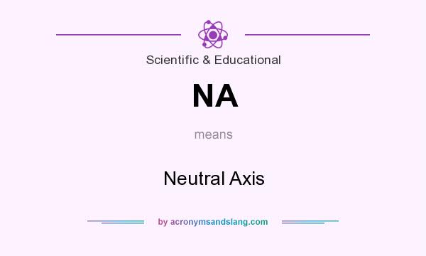 What does NA mean? It stands for Neutral Axis