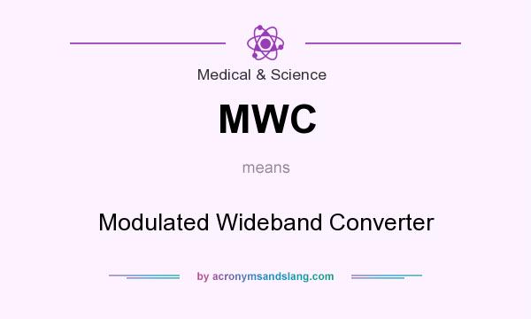 What does MWC mean? It stands for Modulated Wideband Converter