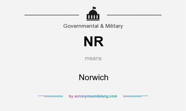 What does NR mean? It stands for Norwich
