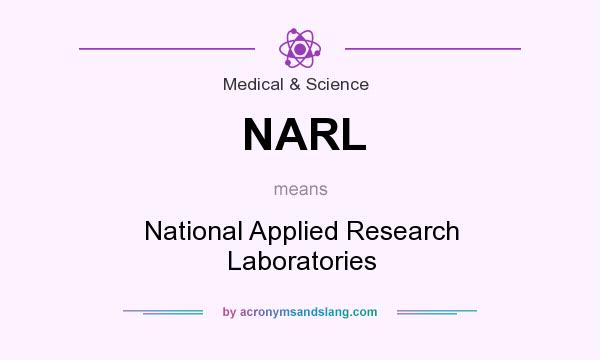 What does NARL mean? It stands for National Applied Research Laboratories