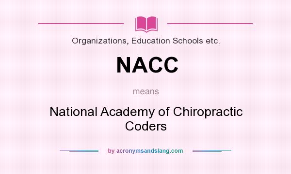 What does NACC mean? It stands for National Academy of Chiropractic Coders