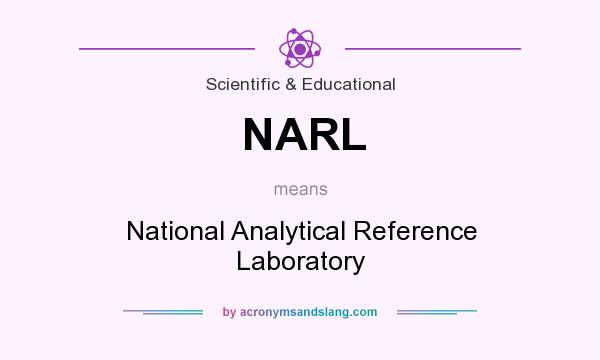 What does NARL mean? It stands for National Analytical Reference Laboratory