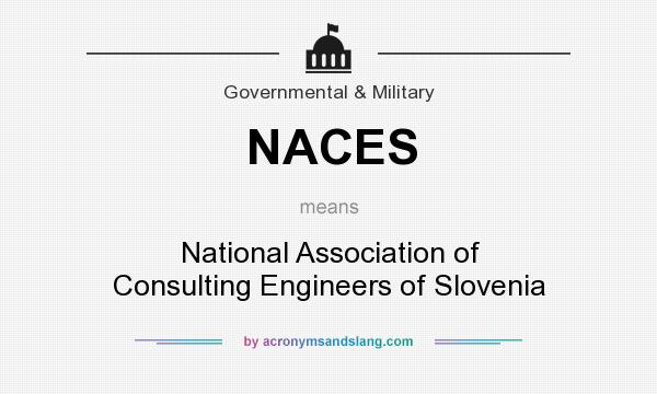What does NACES mean? It stands for National Association of Consulting Engineers of Slovenia