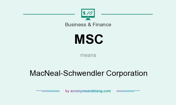 What does MSC mean? It stands for MacNeal-Schwendler Corporation