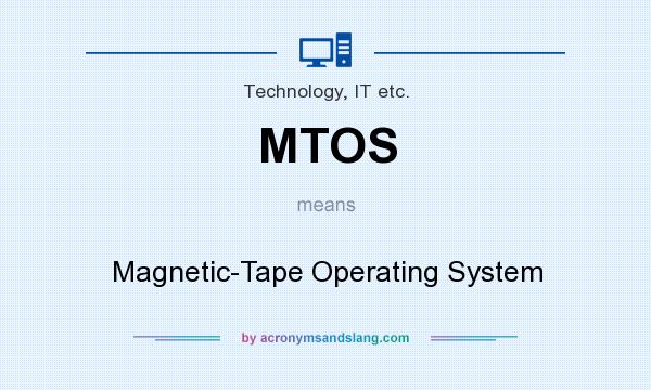 What does MTOS mean? It stands for Magnetic-Tape Operating System