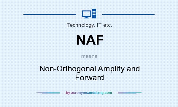 What does NAF mean? It stands for Non-Orthogonal Amplify and Forward